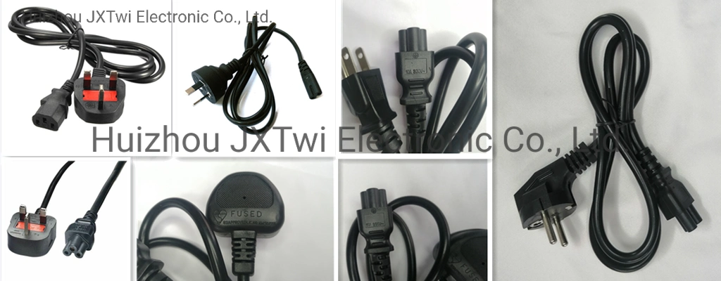 10A 300VAC with Fuse Cable 3 Pin AC Power Cord with Female Power Cord Ends for Computer Laptop Power Cord